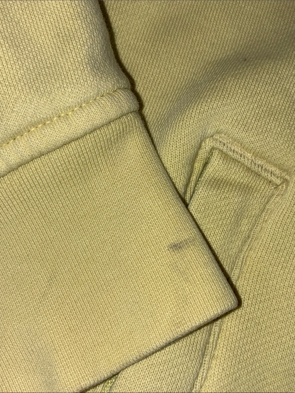 Lacoste Pale Yellow Full-Zip Hoodie with Crocodile Logo Womens XL - Picture 13 of 15
